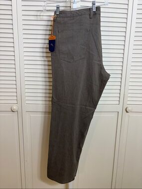 NWT Tommy Bahama Tan Casual Lyocell & Cotton Straight Leg Pants 38 x 30